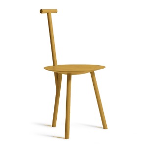 PLEASE WAIT to be SEATED FAYE TOOGOOD SPADE CHAIR - TUMERIC YELLOW