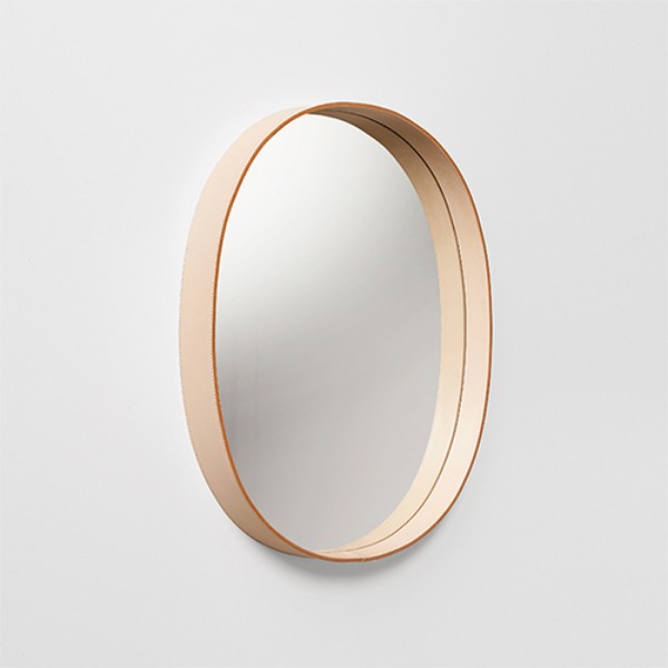 MOHEIM OVAL MIRROR - NATURAL