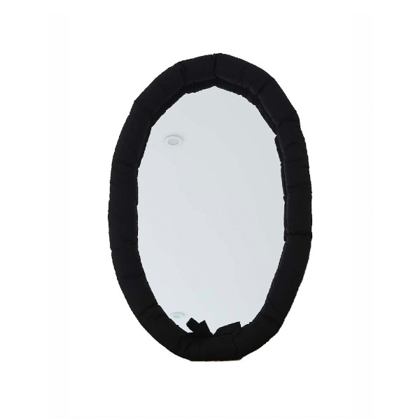 Oval Cushion Mirror - Black