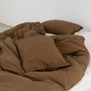 BFD Plain Cotton Pillow Cover - Brown