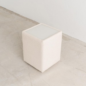 BFD Pie Side Table - White Boucle