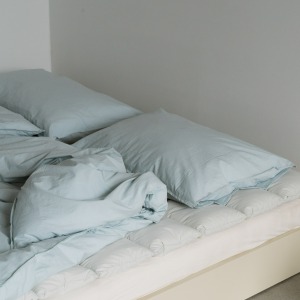 Plain Cotton Pillow Cover - Pale Blue