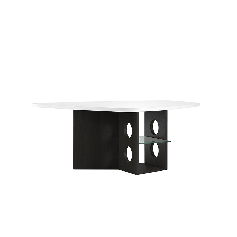 TECTA M21-1/M21 Dining, Conference or Executibe Desk - White / Black
