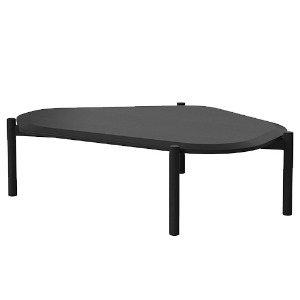 ISLAND COFFEE TABLE - BLACK STAINED OAK (바로배송)