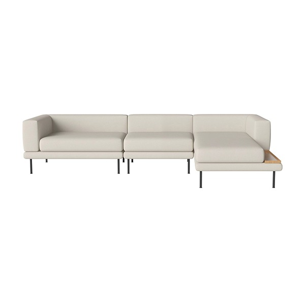 JEROME 3 SMALL UNITS WITH CHAISE LONGUE TO THE LEFT OR RIGHT - ASCOT / BEIGE