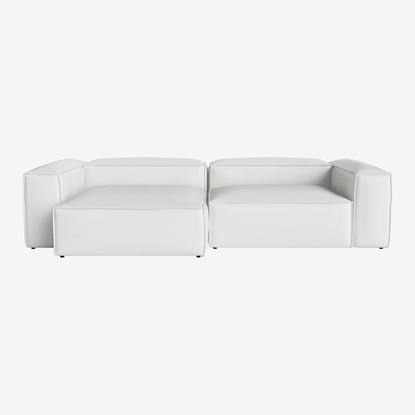 COSIMA 2 UNITS WITH CHAISE LONGUE LARGE AND CORNERUNIT LARGE QUATTRO TRACEABLE - WHITE (해외오더)
