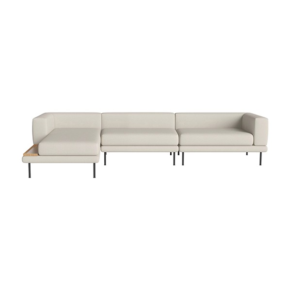 JEROME 3 LARGE UNITS WITH CHAISE LONGUE TO THE LEFT OR RIGHT - ASCOT / BEIGE