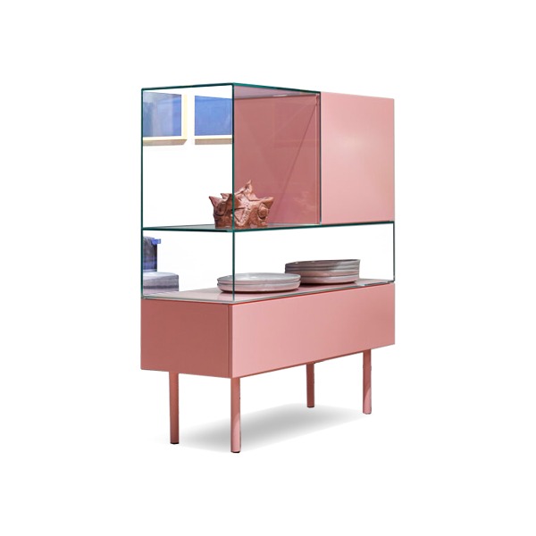 S4-2 DISPLAY CABINET - SPECIAL COLOR (RAL D2 PINK)
