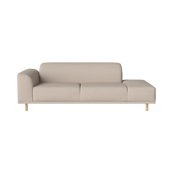 HANNAH 2 1/2 SEATER SOFA WITH OPEN END RIGHT LONDON - LIGHT BEIGE (바로배송)