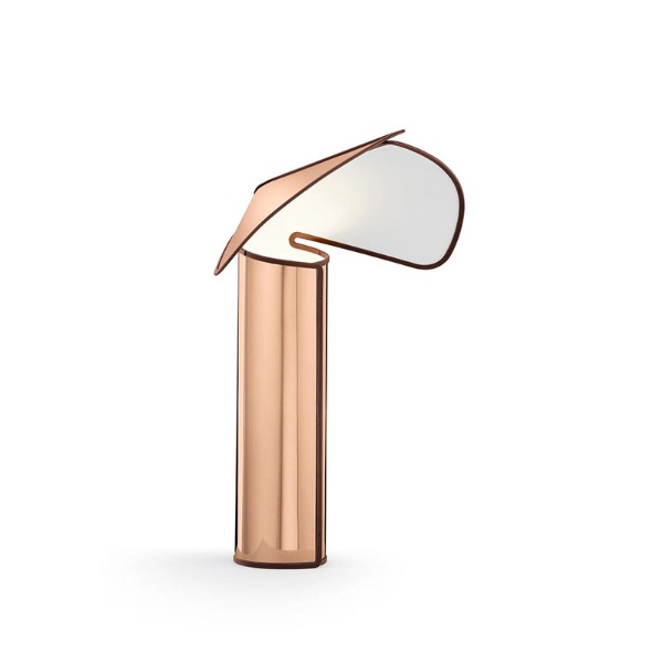 Flos Chiara Table Lamp - Pink Gold / Oxide Red Edge