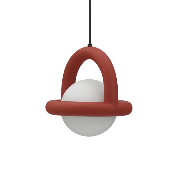 BALLOON PENDANT LAMP - BRICK RED