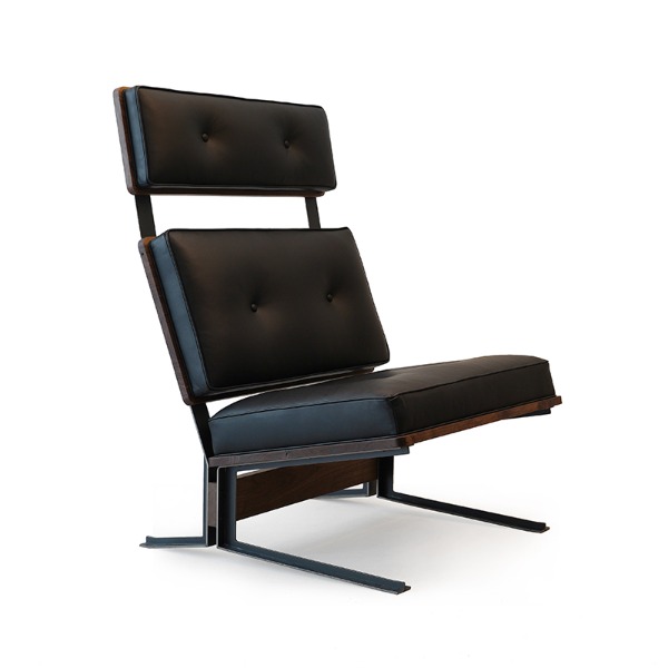 SUITE LOUNGE CHAIR - HIGH / LEATHER BLACK