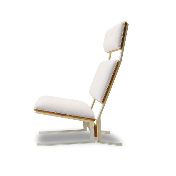 SUITE LOUNGE CHAIR - HIGH / FABRIC WHITE