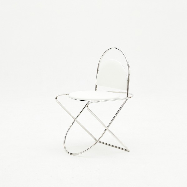 CH1 DINING CHAIR - LEATHER WHITE