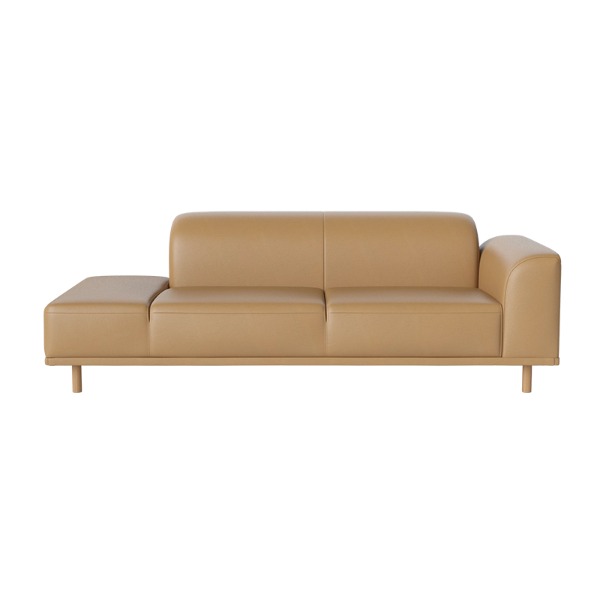 HANNAH 2 1/2 SEATER SOFA WITH OPEN END RIGHT QUATTRO - NOUGAT (DP상품)
