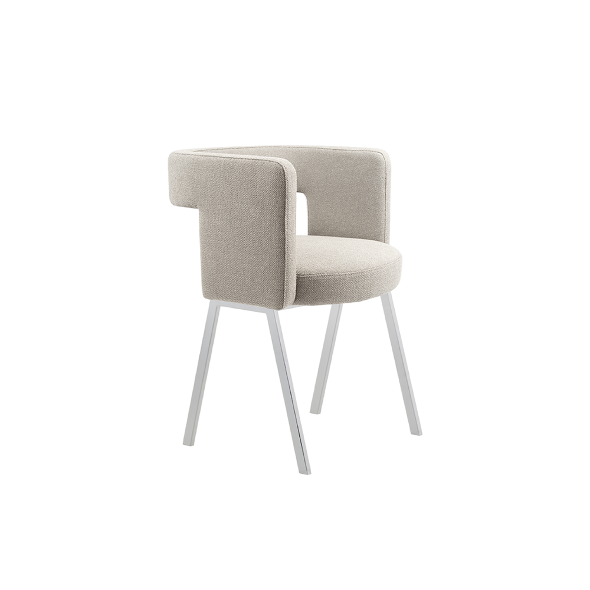 TECTA D8P Padded Armchair - Special Color Frame Ral 7038 / Hallingdal 0103