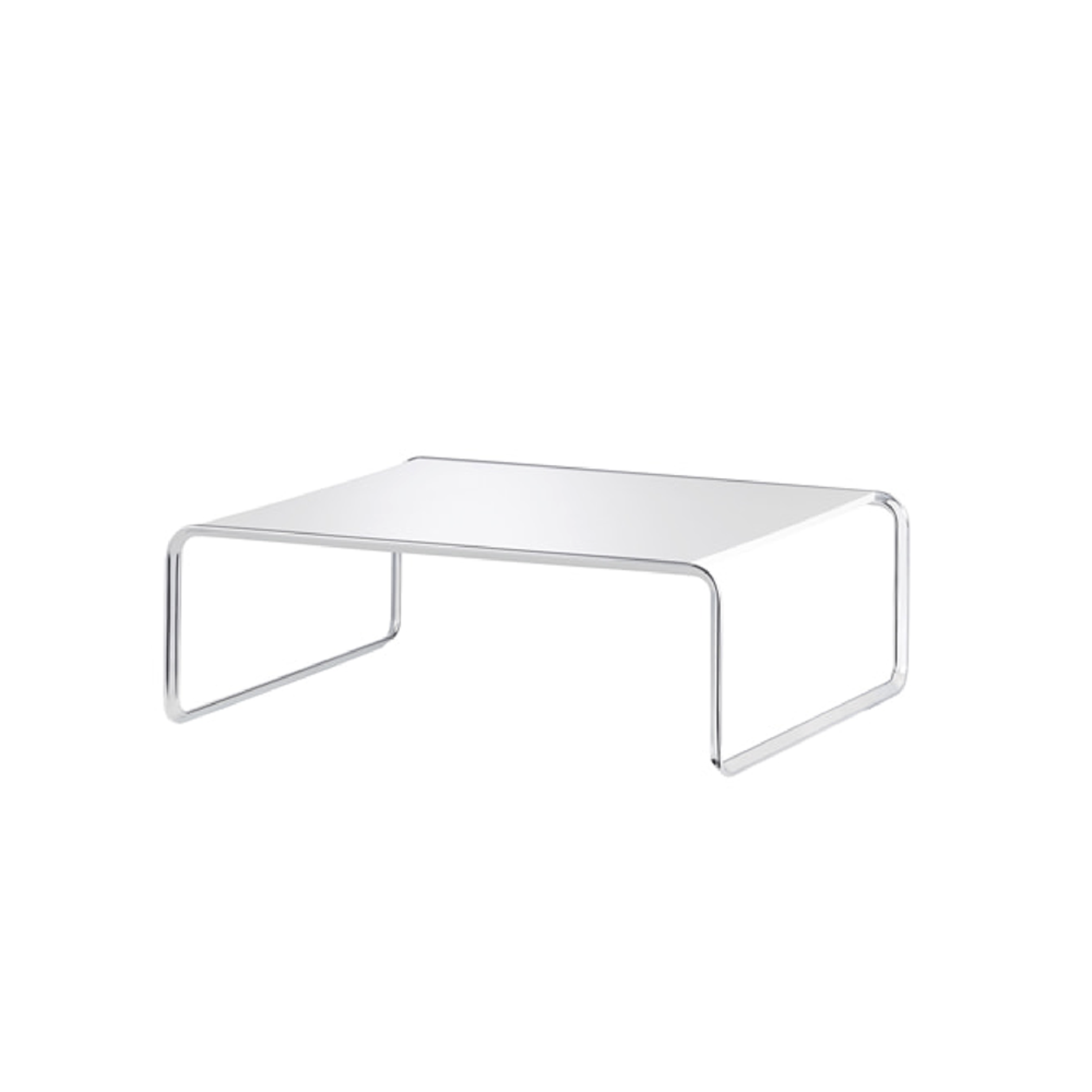 K1B Oblique Couch Table - Pure White 86Cm