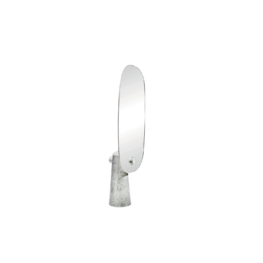 La Chance Iconic Standing Mirror - White Marble