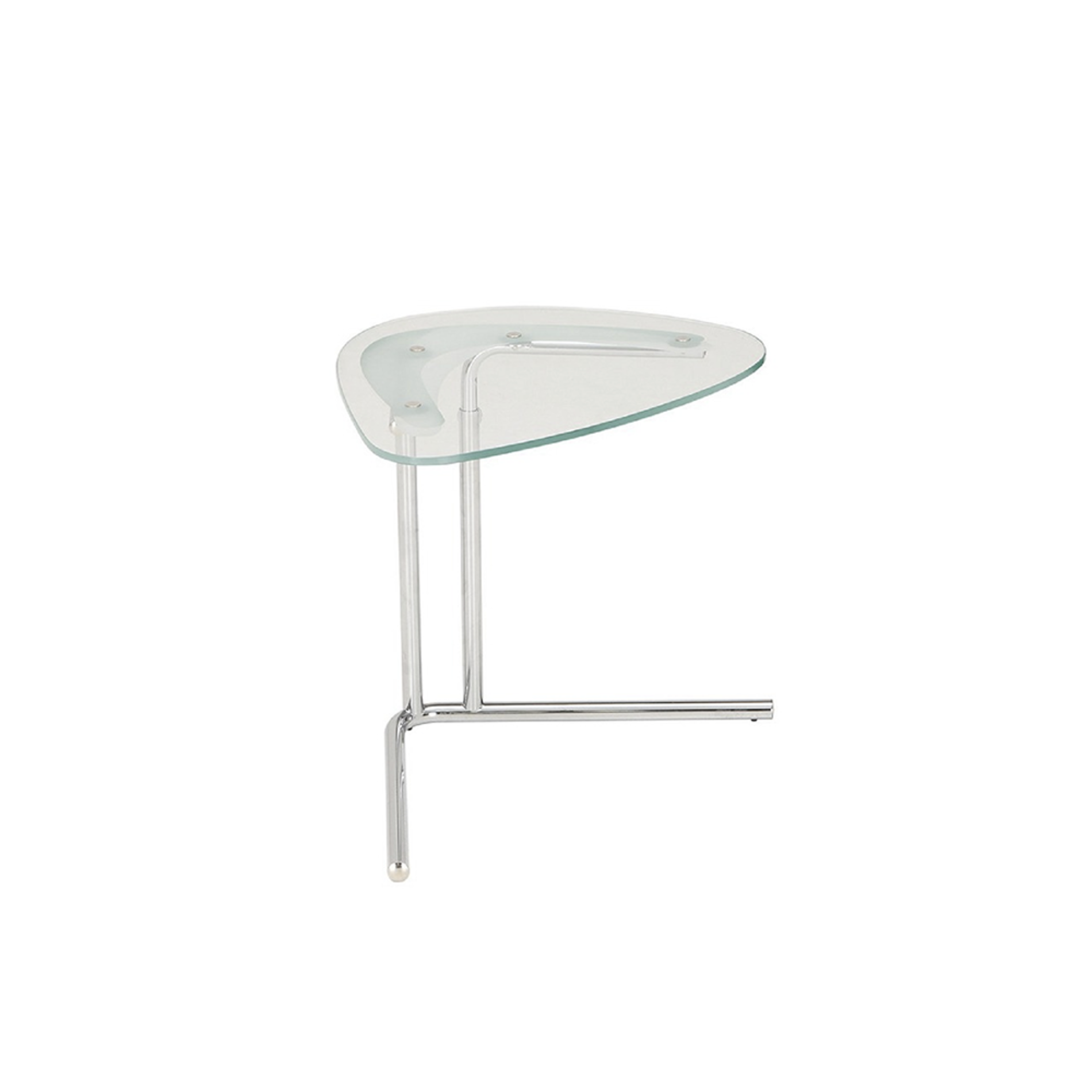TECTA K22G Mobile Table - Crystal Glass