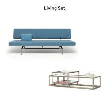 [LIVING SET3/PRE-ORDER] BR 02.7 SOFA BED + TANGLED COFFEE TABLE